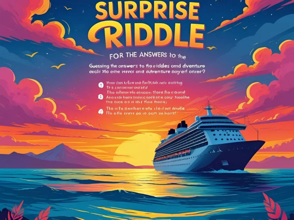 Riddles for Surprise Cruise with Answers