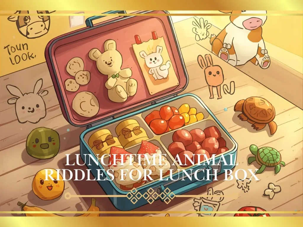 Lunchtime Animal Riddles For Lunch Box