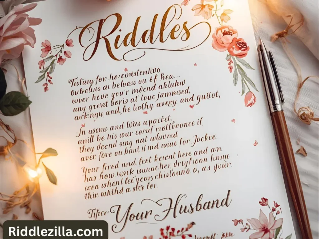 Riddles for Your Husband