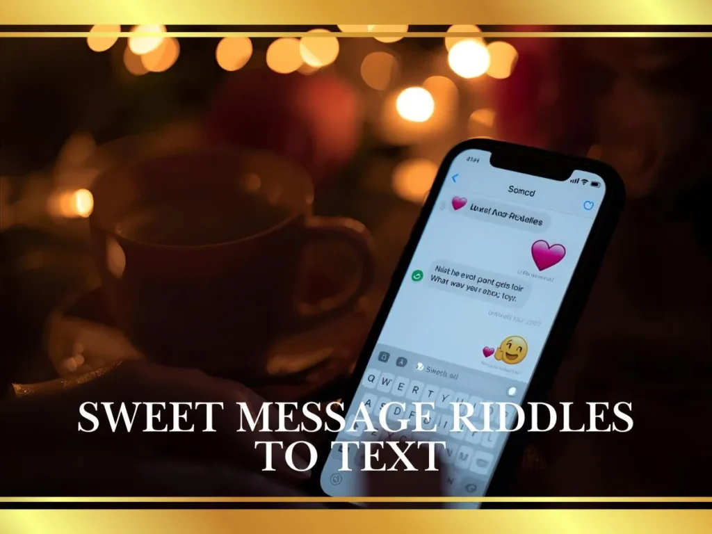 Sweet Message Riddles To Text 