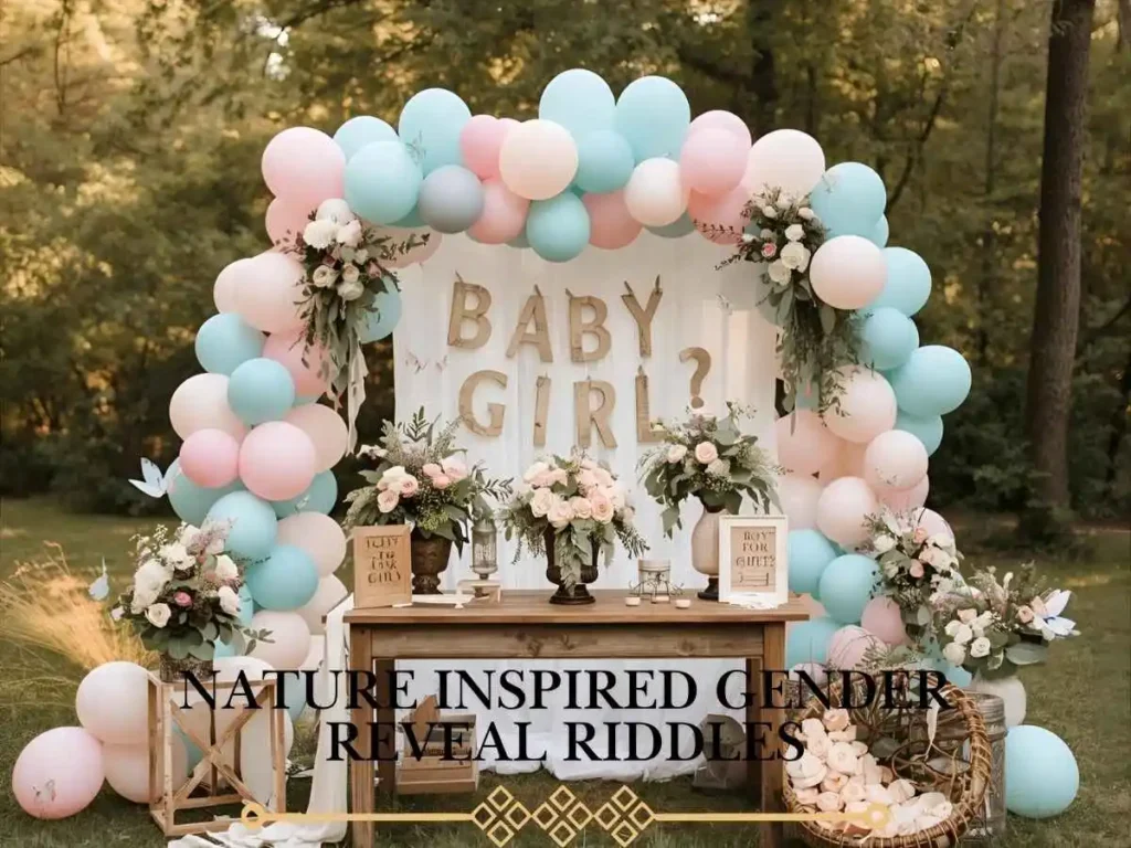 Nature Inspired Gender Reveal Riddles