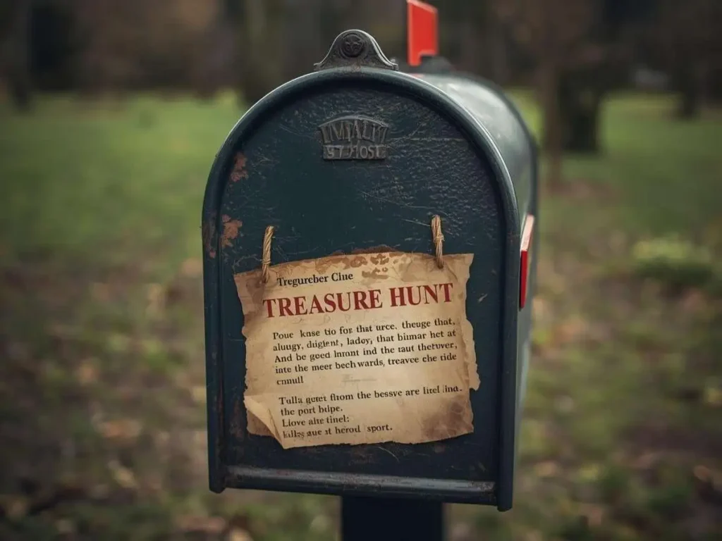 Tricky Mailbox Treasure Hunt Clues