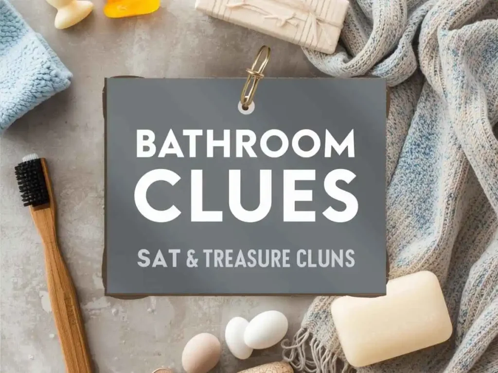Bathroom Clues for Kids’ Treasure Hunt