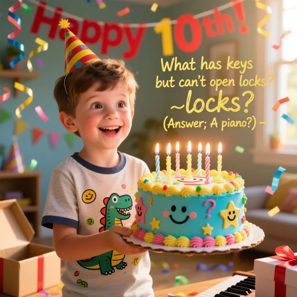 Birthday Cake Riddles for 10 Year Olds