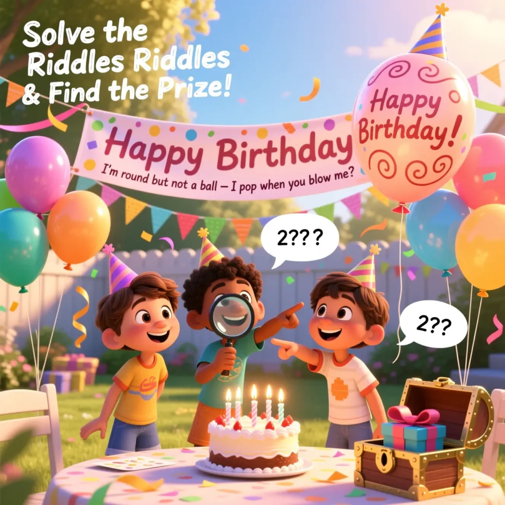 Birthday Decorations Riddles for 10 Year Olds
