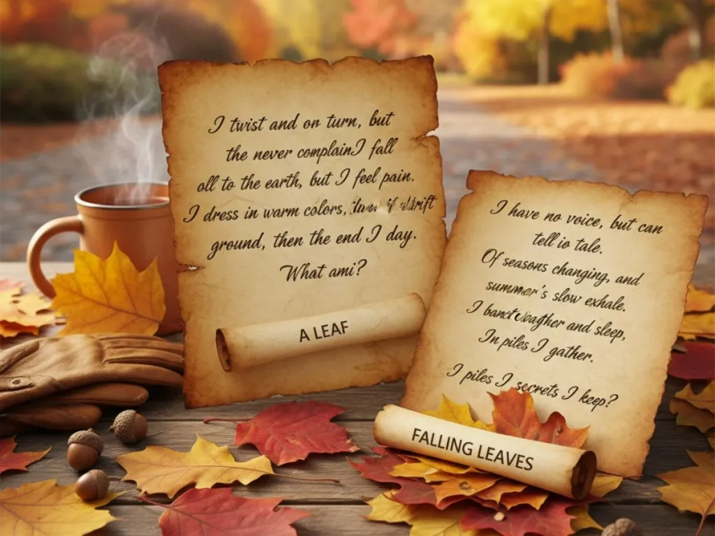 Fall Riddles for Adults with Answers About Leaves