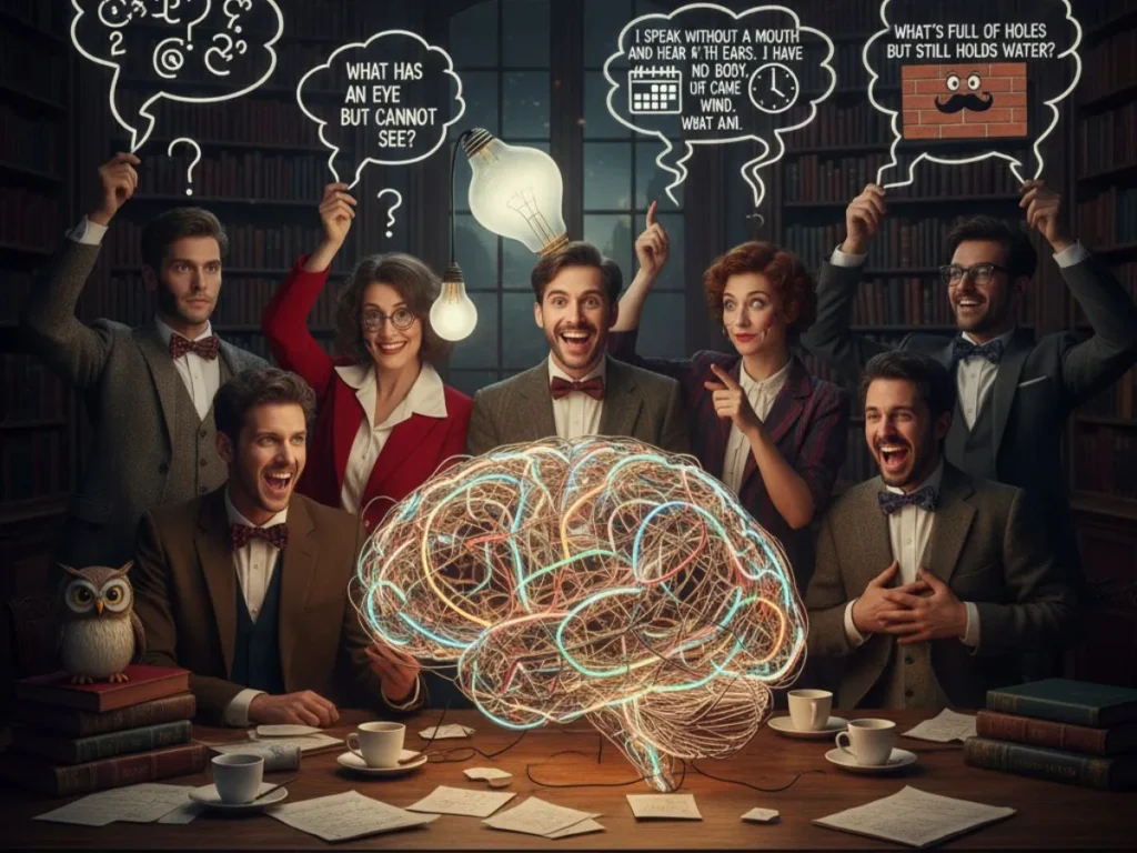 Hard and Funny Logic Riddles for Adults