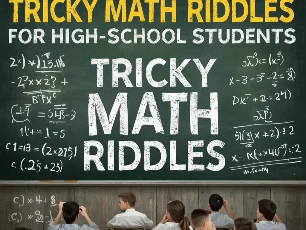 Math Tricky Riddles for High School Students