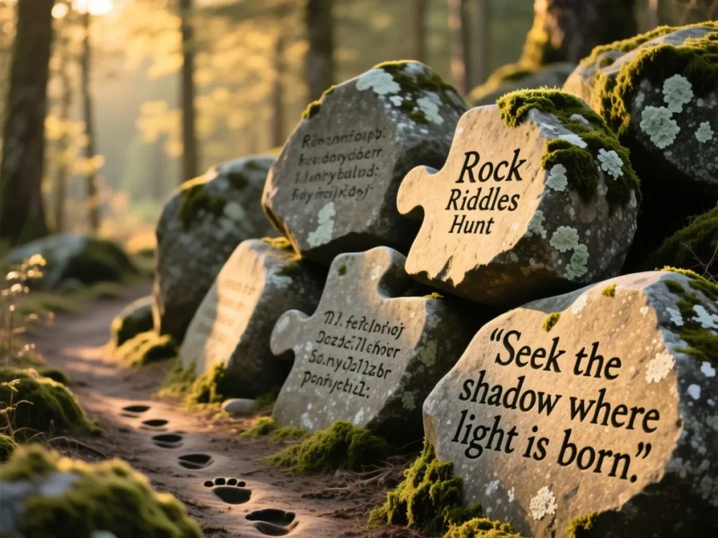 Outdoor Rock Riddles for Scavenger Hunt