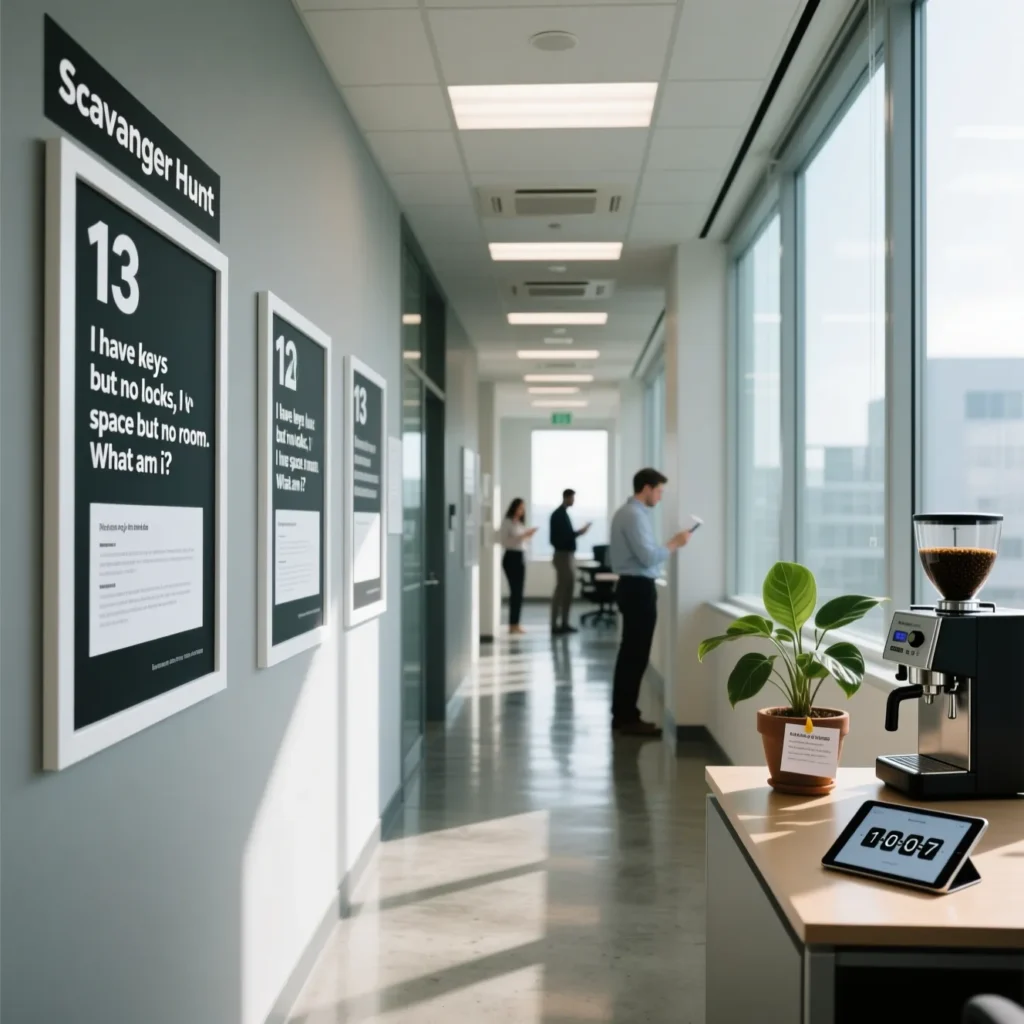 Scavenger Hunt Riddles for Workplace Hallways