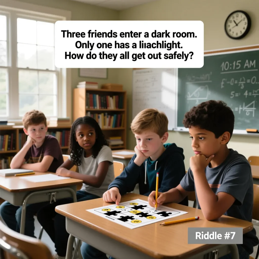 Scenario Based Logic Riddles for Middle School
