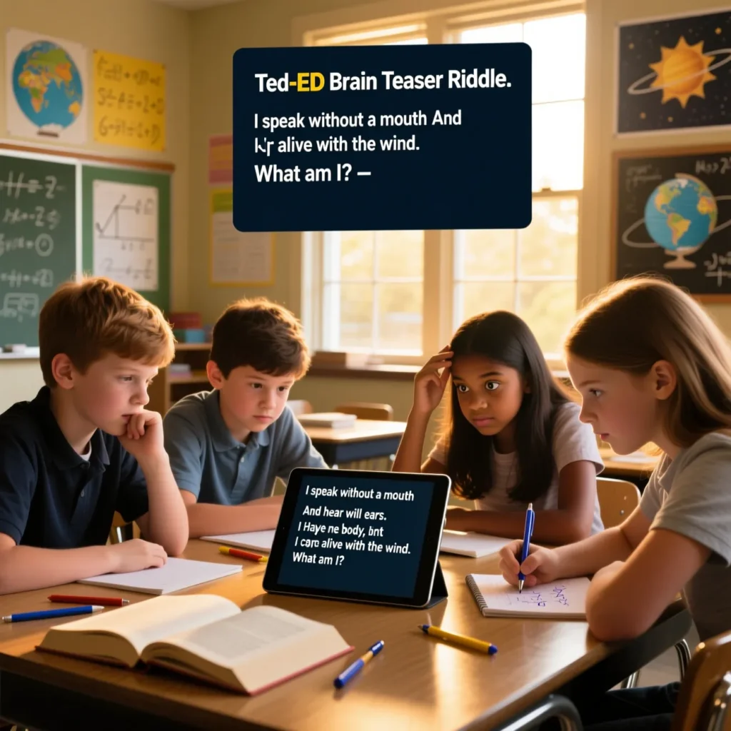 Ted-Ed Brain Teaser Riddles for Middle School