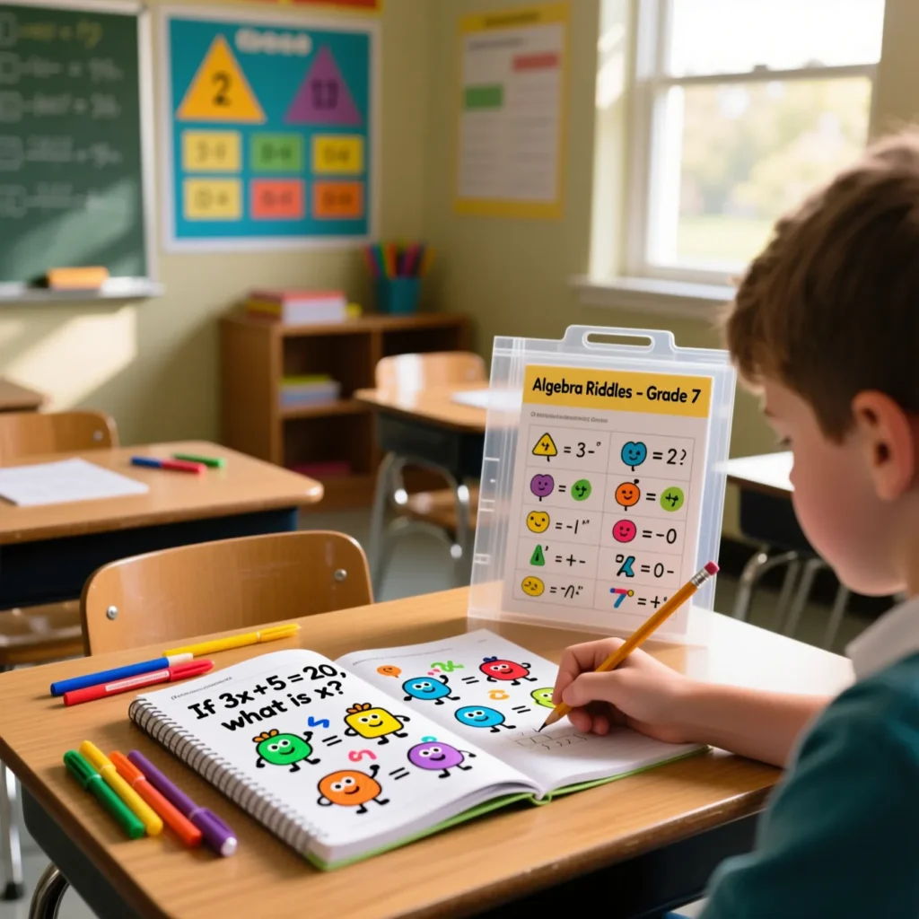 Algebra Riddles for Middle School Learners