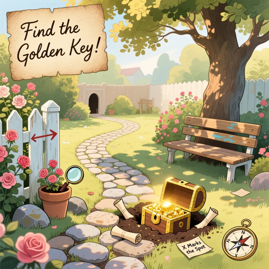 Backyard or Garden Treasure Hunt Riddles