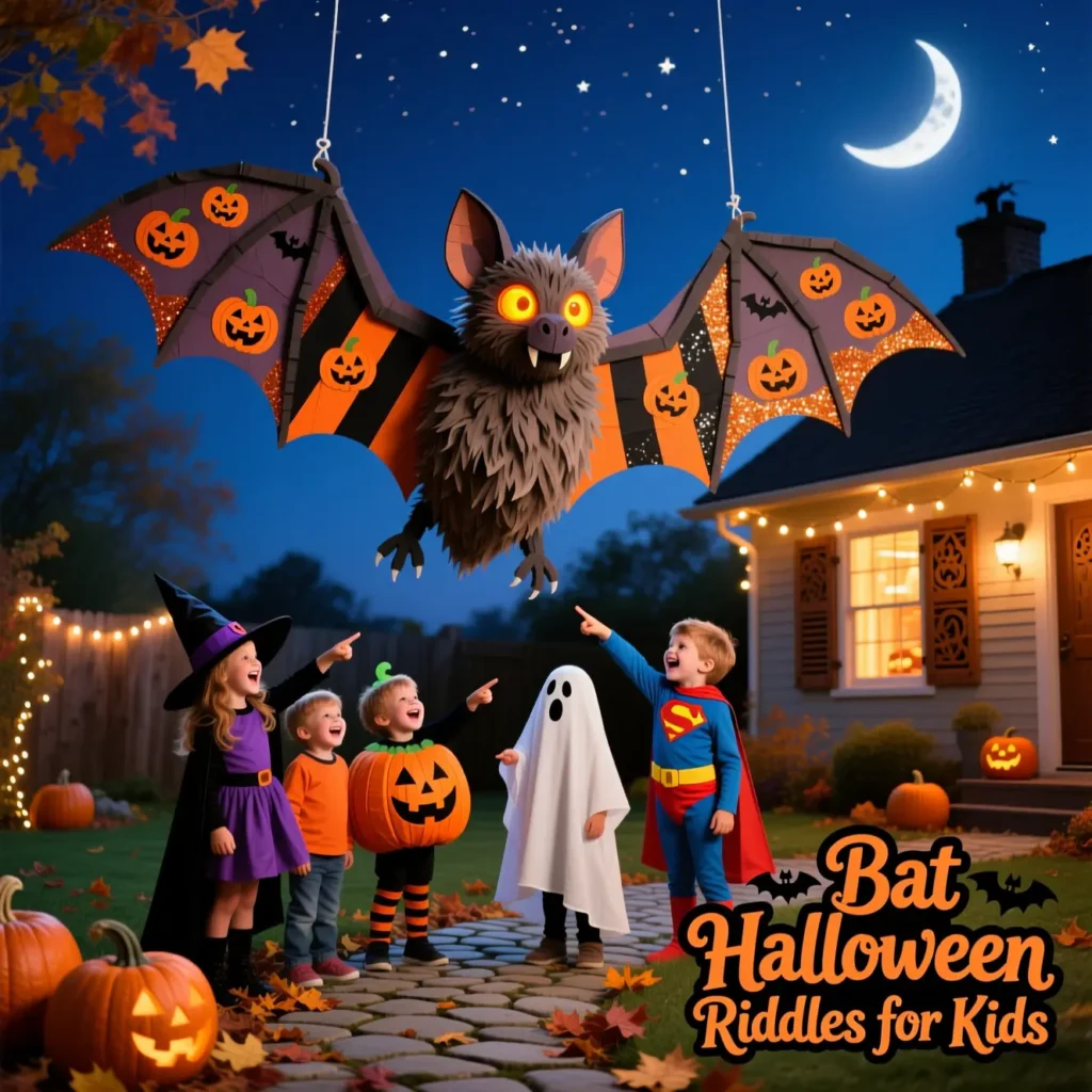Bat Halloween Riddles for Kids