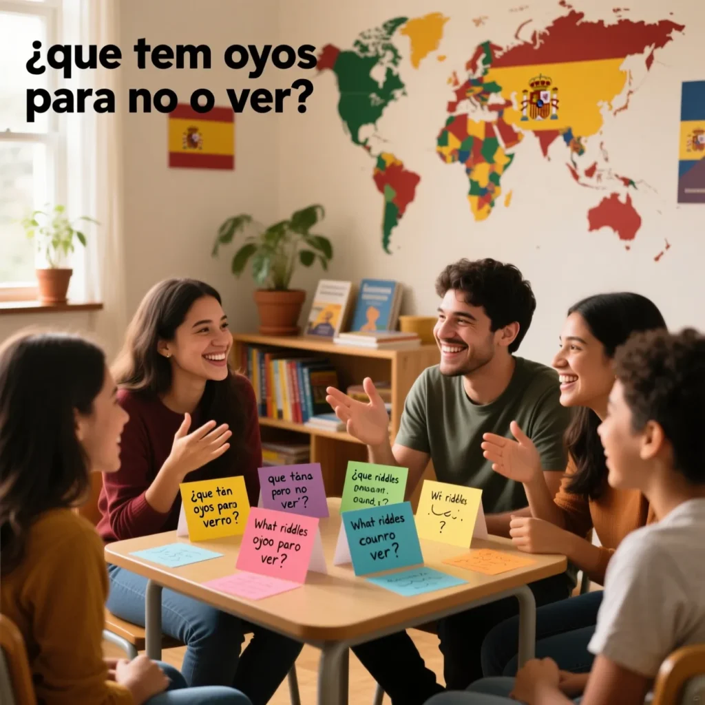 Beginner  Friendly Conversation Riddles in Spanish