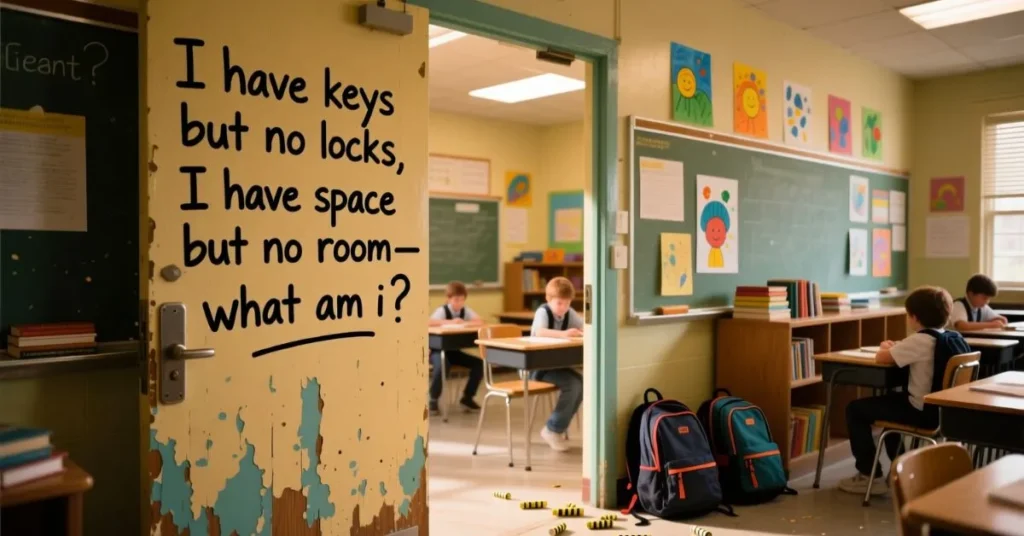Classroom Riddles for Scavenger Hunt Classroom Door