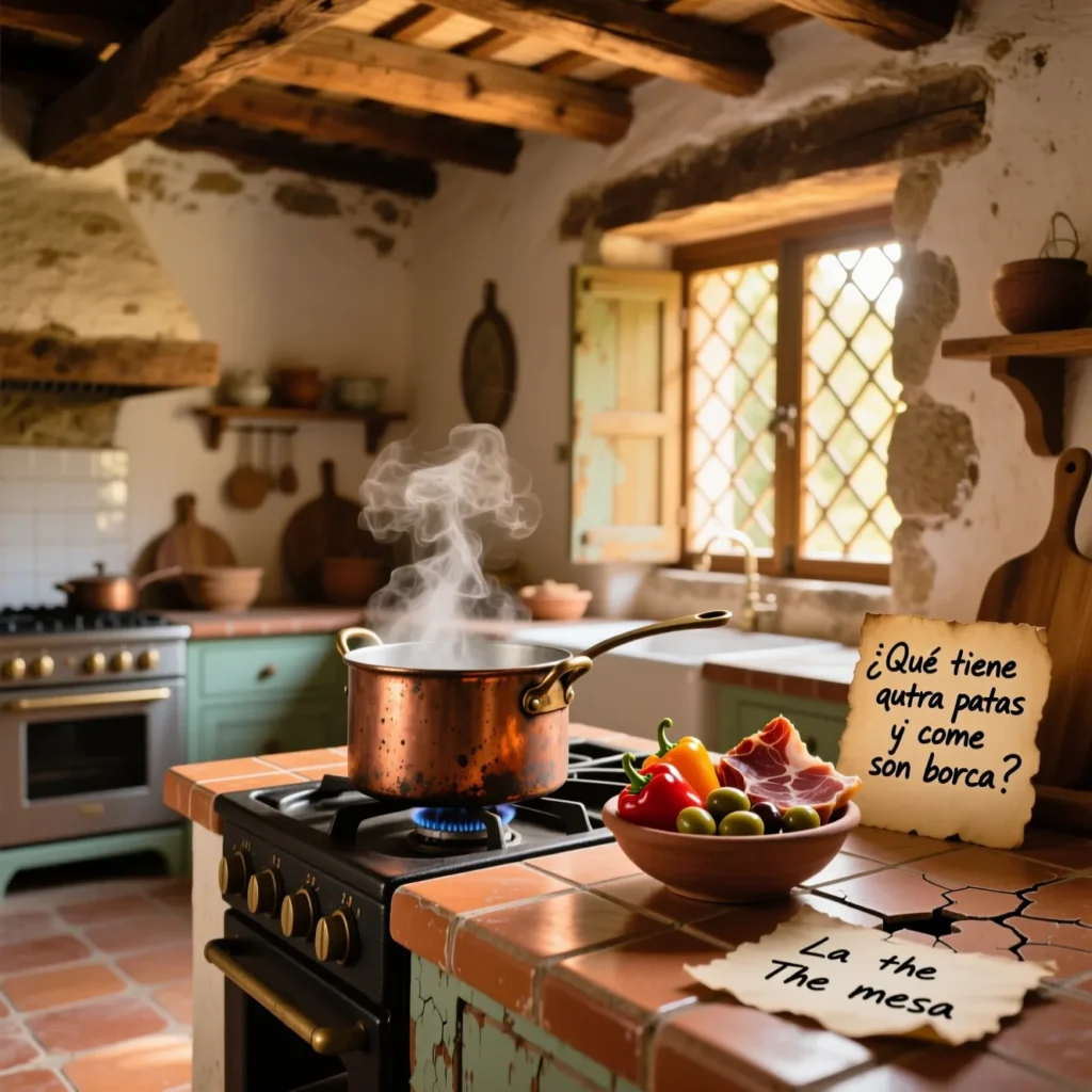 Food & Kitchen Spanish Riddles