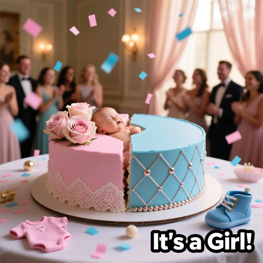 Gender Reveal Pink & Blue Color Clues