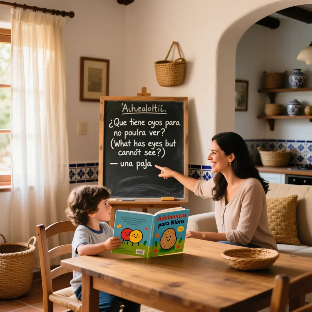 Household Spanish Riddles for Beginners