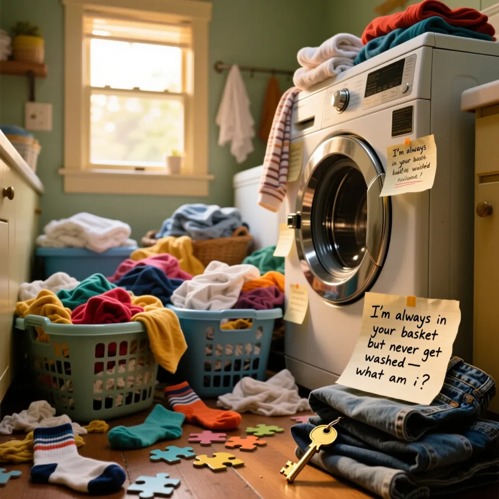 Laundry Room Treasure Hunt Riddles