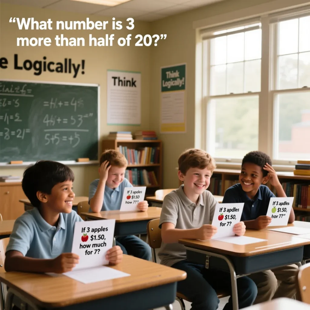 Logic Based Math Riddles for Middle School