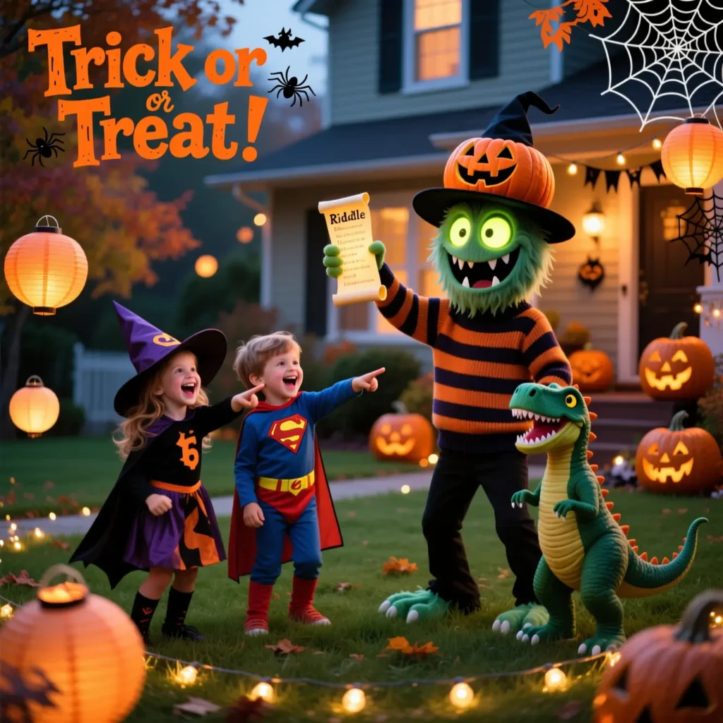 Monster Halloween Riddles for Kids