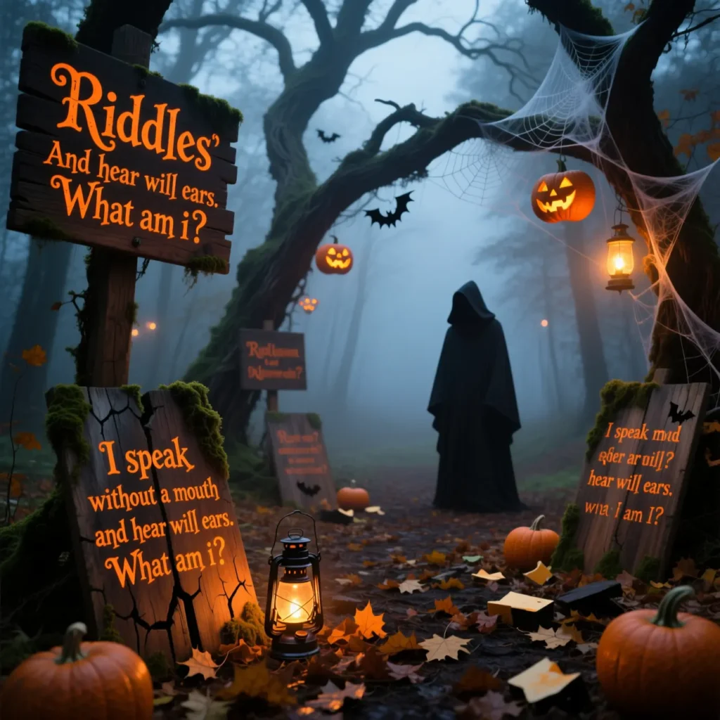 Outdoor Halloween Riddles for Adults