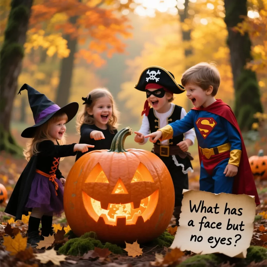 Pumpkin Halloween Riddles for Kids