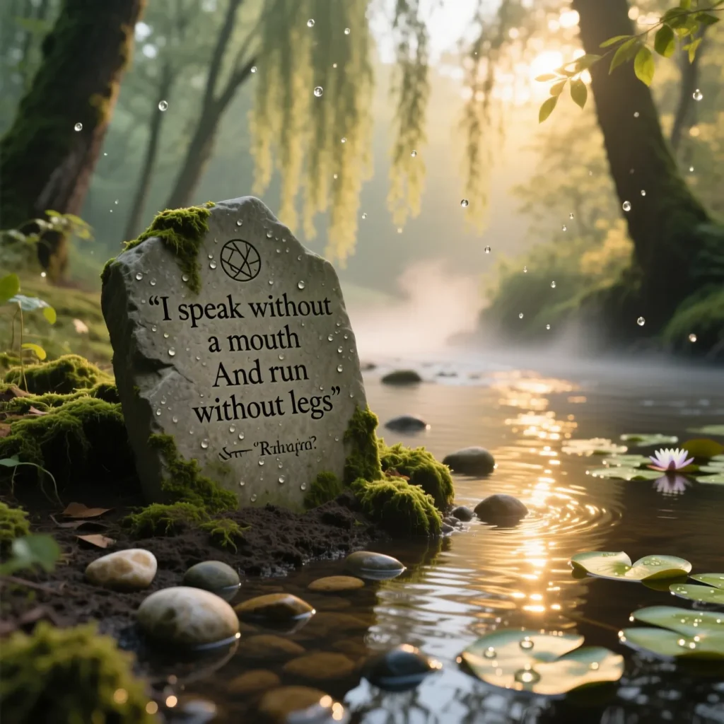 Water Nature Riddles for a Scavenger Hunt