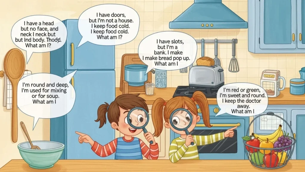 Kitchen Scavenger Hunt Riddles for Kids