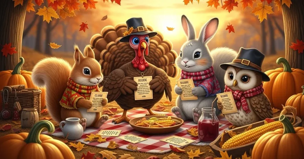 Thanksgiving Animal Riddles for Kids 