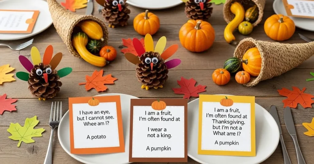 Thanksgiving Food Riddles for Kids