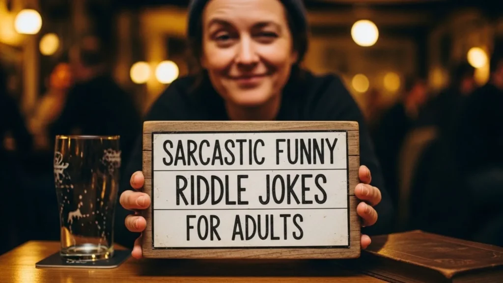 Sarcastic Funny Riddle Jokes for Adults