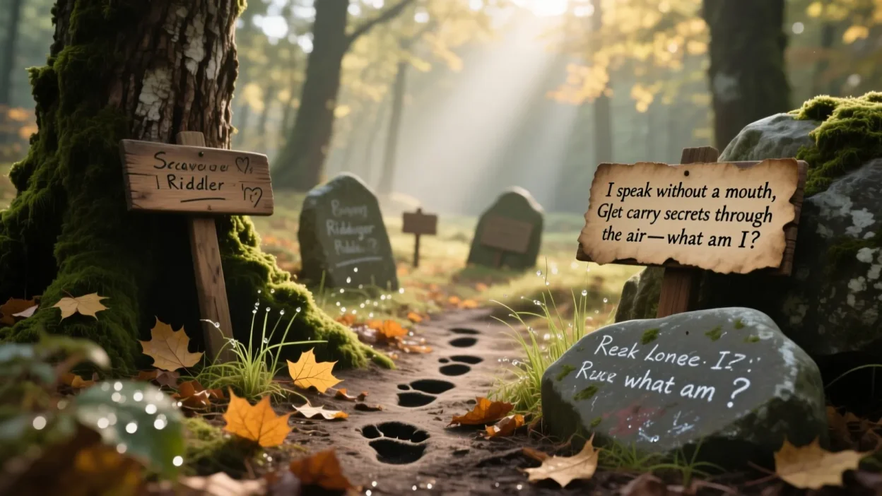 Riddles for a Scavenger Hunt Outside